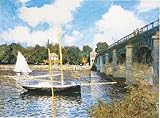 Claude Monet (Highway Bridge at Argenteuil) Art Poster Print - 24 X 36