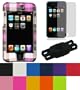 Polycarbonate Hard Shell Check Design Case for Apple iPod Touch 3 and 2 MP3 Players + Young Micro Shoe Silicone Skin Pouch compatible with Nike+ Sensor