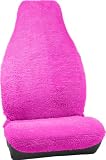 Bell Automotive 22-1-56600-8 Pink Shaggy Universal Bucket Seat Cover