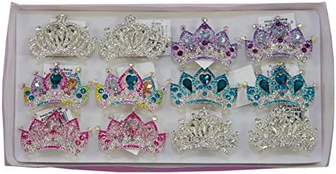 Best Princess Crown Tiara Hair Combs For Princess Party Favor 12 pcs