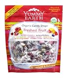YummyEarth Organic Candy Drops, Assorted Fruit Flavors, 13-Ounce Pouches (Pack of 4)