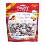 YummyEarth Organic Candy Drops, Assorted Fruit Flavors, 13-Ounce Pouches (Pack of 4)