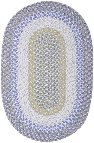Blokburst Polypropylene Braided Sample Swatch Rug, 14" by 17", Lilac Love
