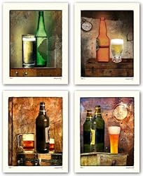 Beer Set by Judy Mandolf 8"x10" Art Print Poster