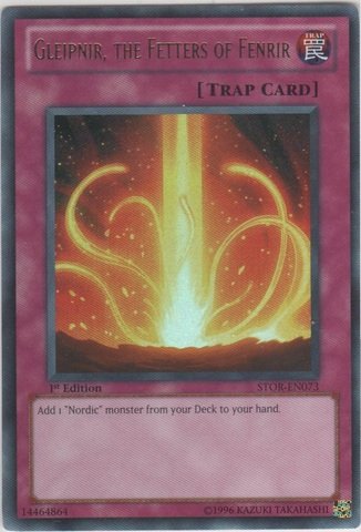 Yu-Gi-Oh! - Gleipnir, the Fetters of Fenrir (STOR-EN073) - Storm of Ragnarok - Unlimited Edition - Ultra Rare