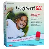Licefreee non-toxic lice killing hair gel with steel comb - 4 oz, 2 pack
