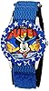 Disney Kids' W001571 Mickey Mouse Time Teacher Stainless Steel Watch With Blue Nylon Band