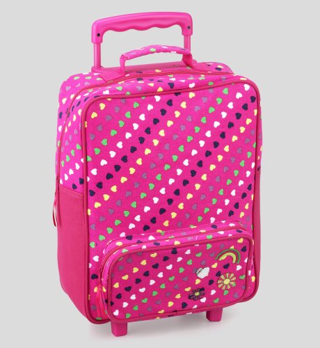 Heart Print Trolley Bag