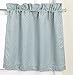 United Curtain Hamden Woven Waffle Kitchen Tiers, 55 by 36-Inch, Blue, Set of 2