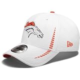 NFL Unisex Adult Denver Broncos Training Camp 3930 Cap (White, Large/X-Large)