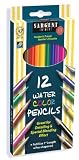 Sargent Art 22-7204 12 ct Assorted Color Watercolor Pencils Set