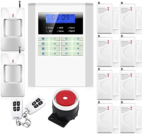 Smart Home Wireless GSM Home Voice Alarm Security System Built-in Speaker for Intercom Security Alarm System