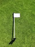 Golf - Putting Green - 30 Practice Green Marker w/ Easy Grab Knob - (1) WHITE Colored Flag Included