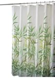 InterDesign Anzu Fabric Shower Curtain, Green, 72 x 72-Inch