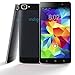 inDigi® New! Ultra-Slim 3G Smartphone Phablet 5.5-inches Capacitive Touch Screen Android 4.4 Google Play Store Dual-Sim Dual-Standby Dual-Cameras (Black)