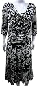 Womens 3/4 Sleeve Floral Print Dress