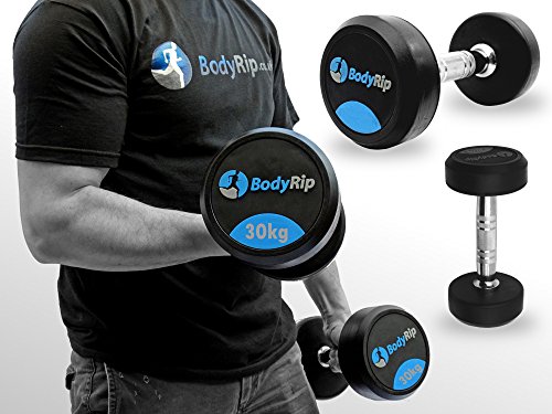 BodyRip Fixed Weights Weight Strength Lifting Dumbbell Gym Set 2.5kg-30kg (30) BodyRip Fixed Weights Weight Strength Lifting Dumbbell Gym Set 2.5kg-30kg (30)