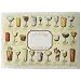 Hoffmaster 702021 Dollar Wise Recycled Paper Fashion Placemat, 14" Length x 10" Width, Cocktail Suggestions (Case of 1000)