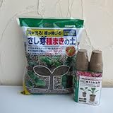 ジフィーポット丸型5.5cm 40個とさし芽種まきの土5リットルのセット