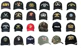Army, Navy, Military, USMC, Police, Fire Department Insignia Adjustable Caps - All Colors & Styles!