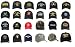 Army, Navy, Military, USMC, Police, Fire Department Insignia Adjustable Caps - All Colors & Styles!