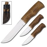 Pioneer 3pc Hardwood Handle Knife Set