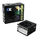 CiT 650W Power Supply Unit with PSU and Dual 12V Rails - Black Edition