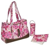 Weekender Diaper Bag in Flower Power Pink