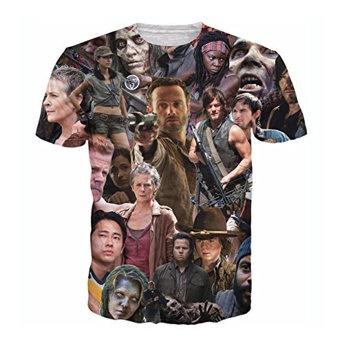 Women Men clothes 3d T Shirt The Walking Dead Cat print Christmas Harajuku T-Shirt