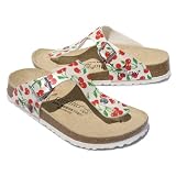 Birkenstock Gizeh White Cherry Print by Birkenstock