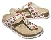 Birkenstock Gizeh White/Cherry Print