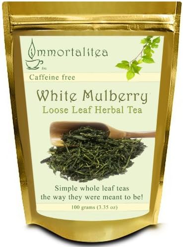 White Mulberry Tea - Weight Loss and Blood Sugar Controller - Loose Leaf - Dried Mulberry Leaves - Shipped in Resealable Bags for Maximum Freshness