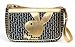 Playboy Signature Jacquard Black and Gold Baby Hand Bag