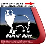 Haulin' Auss Australian Shepherd Dog Vinyl Window Decal