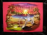 Jimmy Buffett Genuine 18 x 24 MARGARITAVILLE Art STAYED ALL SEASON