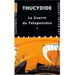 La Guerre du P�loponn�se : Tome 1, Livres I et II, �dition bilingue fran�ais-grec