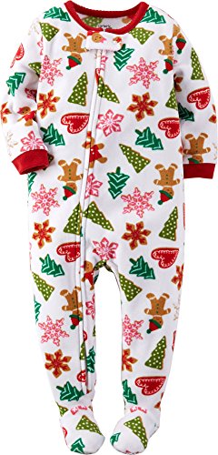 Carter's Baby Girls' 1-Piece Fleece Christmas PJs