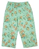 JM Collection Floral Linen Capris