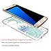 Galaxy S7 Edge Case, SmartLegend Retro Totem Half Mandala Floral Pattern Crystal Transparent Acrylic PC Hard Back Cover with TPU Slim Bumper Frame Hybrid Protective Case for Samsung S7 Edge - Clear
