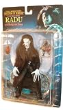 Legends of Horror from the 1998 Motion Picture Series "Subspecies" 8 Inch Tall Action Figure - RADU with Real Cloth Coat, Rooted Hair, 2 Blood Stones and Display BaseIMAGE