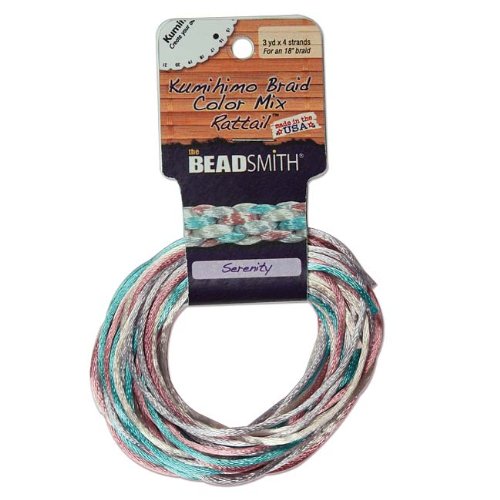 2mm Satin Rattail Braiding Cord Serenity 6 Yards