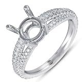 14k .42 Dwt Diamond White Gold Engagement Ring - JewelryWeb