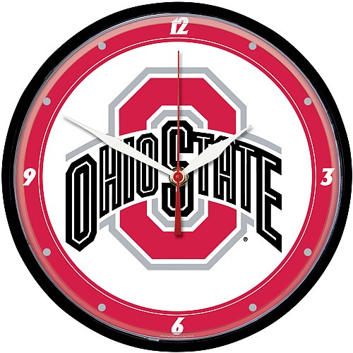 Wincraft Ohio State Buckeyes Round Clock Picture