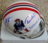 New England Patriots Tom Brady, Chad Ochocinco & Bill Belichick Autographed / Signed Mini Helmet