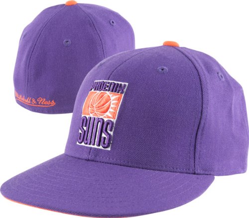Mitchell & Ness Phoenix Suns Purple Vintage Logo Fitted Hat (6 7/8)