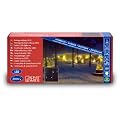 Konstsmide 2733-102 LED Eisregen Lichtervorhang (200 warm wei�e Dioden, 24V Au�entrafo, 6W, wei�es Kabel)