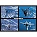 Fighters (4 Jets, F-15E, F-117A, F-16, F/A-18C) Art Poster Print - 24x36