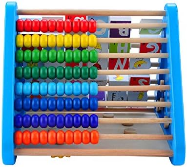 Surker Practical Large Wooden Wood Beads Abacus Counting Number Maths Multifunctional Toy Educational Childrens Toy TY00005