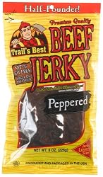 Trail's Best Beef Jerky, Peppered, 7.2-Ounce Packages (Pack of 3)