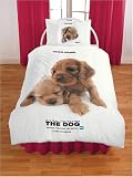 The Dog Panel Single Duvet and Pillowcase Bed Set